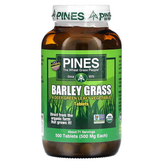 Pines International, Barley Grass, 500 Tablets - Image 1