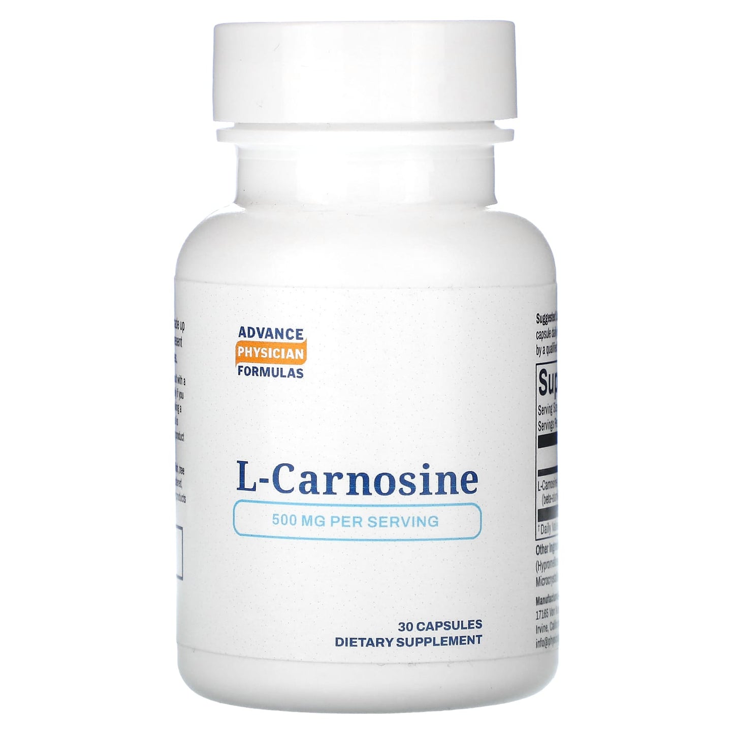 L-Carnosine 500mg - Cellular Rejuvenation & Vision Support - Image 1