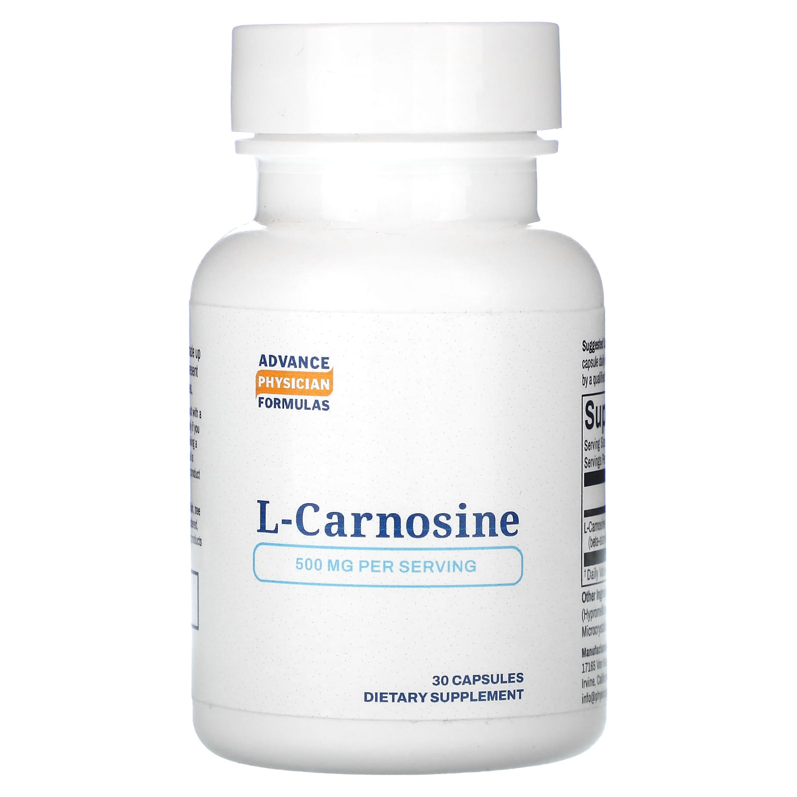 L-Carnosine 500mg - Cellular Rejuvenation & Vision Support - Image 1