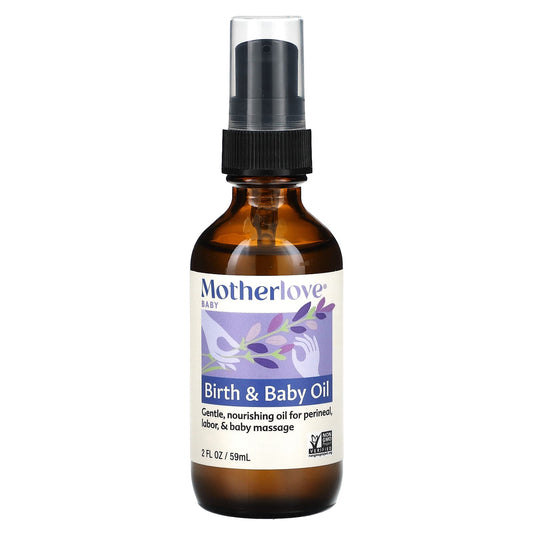 Motherlove, Baby, Birth & Baby Oil, 2 fl oz (59 ml) - Image 1