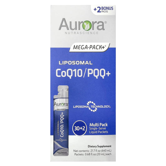 CoQ10 PQQ+ Liposomal Supplement | 32 Single-Serve Packets - Image 1