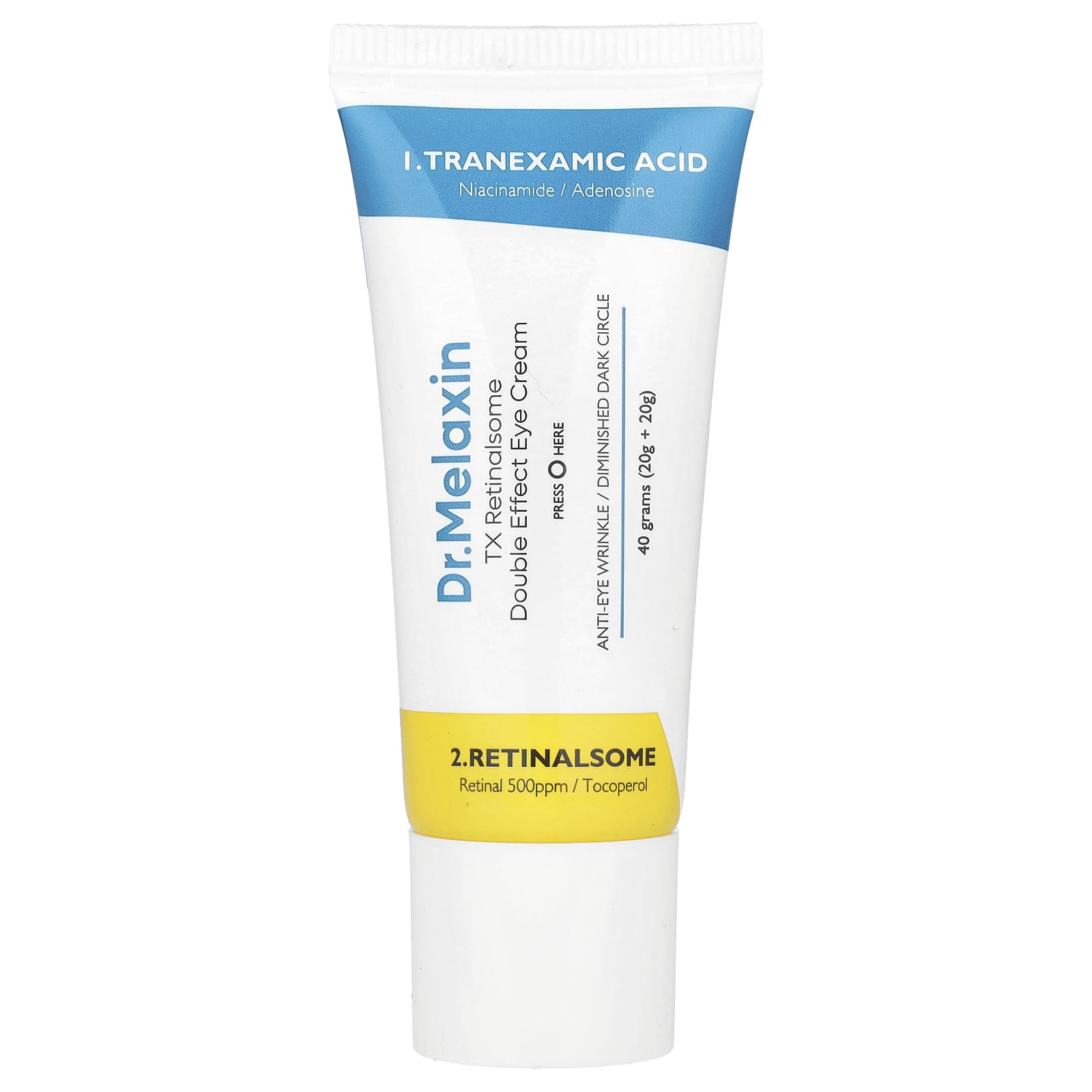 Reduce Eye Wrinkles & Dark Circles with Dr.Melaxin TX Retinalsome Eye Cream - Image 1