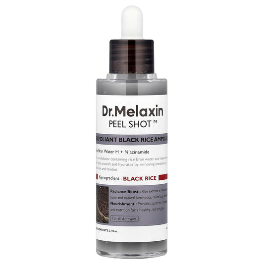 Black Rice Peel Shot Exfoliant for Smooth Radiant Skin - Dr.Melaxin - Image 1