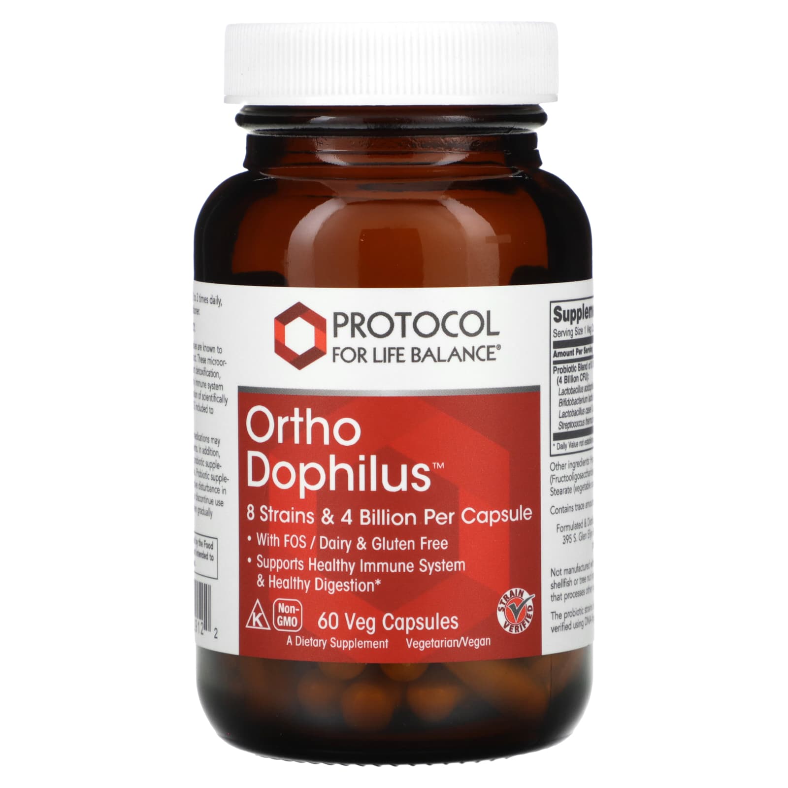 Protocol for Life Balance, Ortho Dophilus, 60 Veg Capsules - Image 1