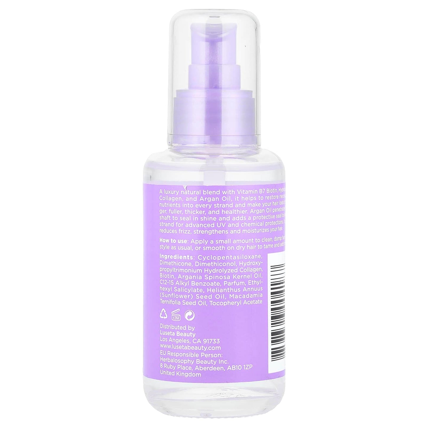 Luseta Beauty, Biotin & Collagen, Strengthening Oil Treatment, For Thin & Dry Hair, 3.38 fl oz (100 ml) - Image 2