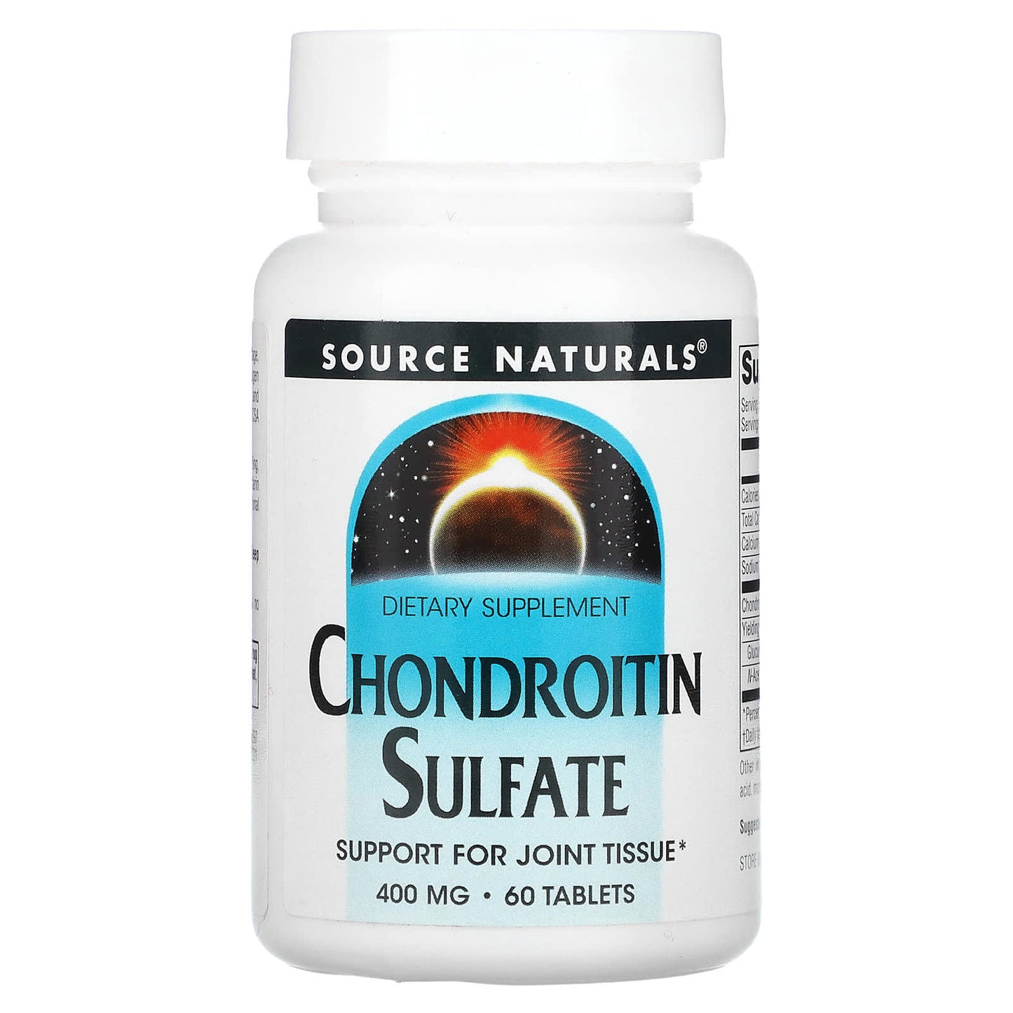 Source Naturals, Chondroitin Sulfate, 400 mg, 60 Tablets - Image 1