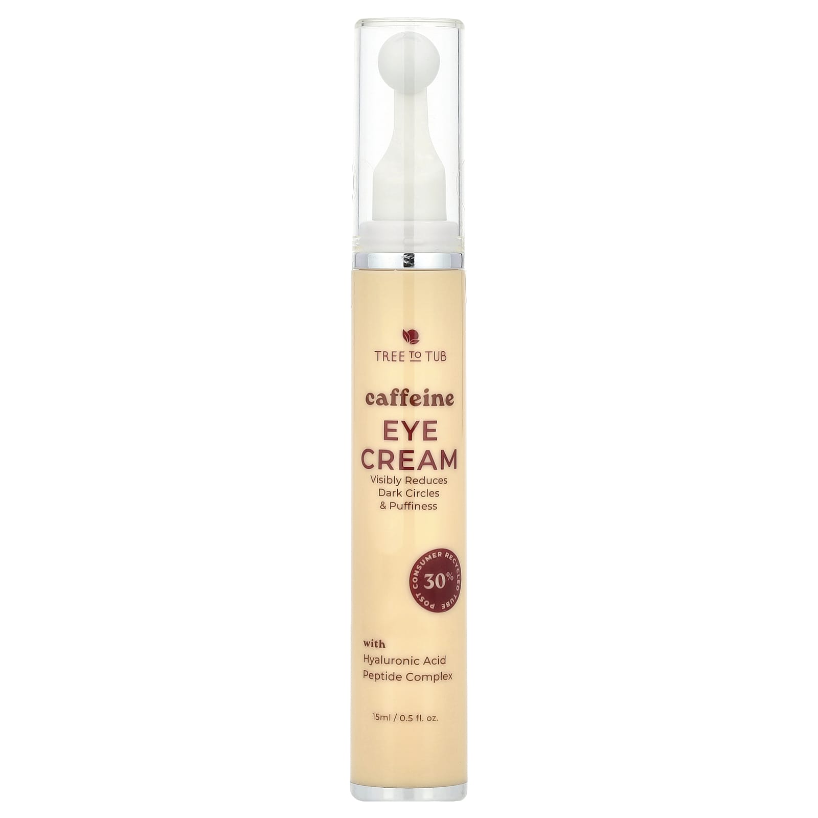 Tree To Tub, Caffeine Eye Cream, 0.5 fl oz (15 ml) - Image 1