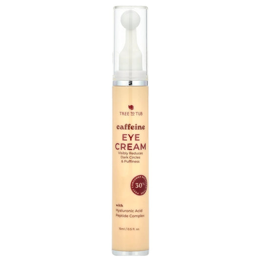 Tree To Tub, Caffeine Eye Cream, 0.5 fl oz (15 ml) - Image 1