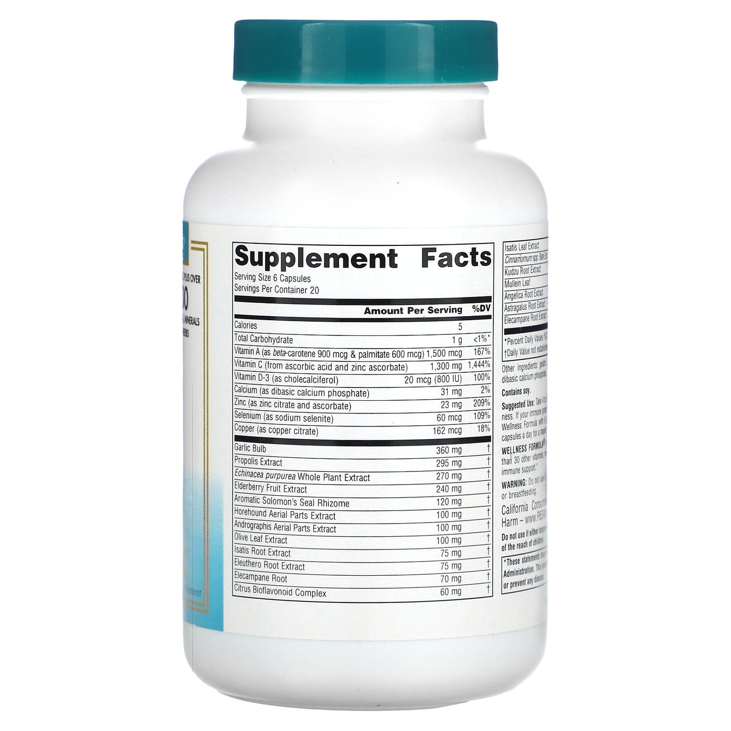 Source Naturals, Wellness Formula, Advanced Immune Support, 120 Capsules - Image 2