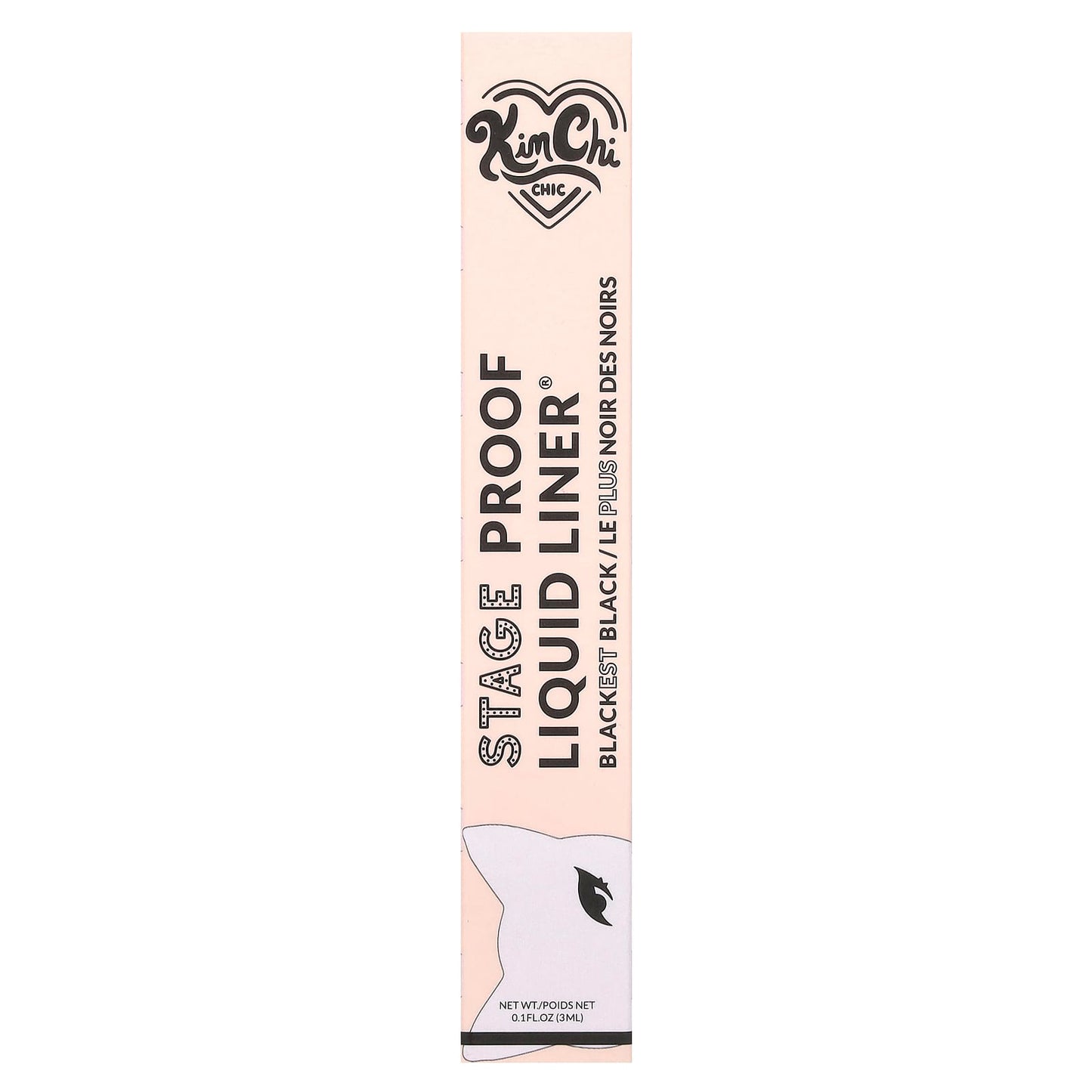 KimChi Chic Beauty, Stage Proof Liquid Liner®, 01 Classic Brush, Blackest Black , 0.1 fl oz (3 ml) - Image 2