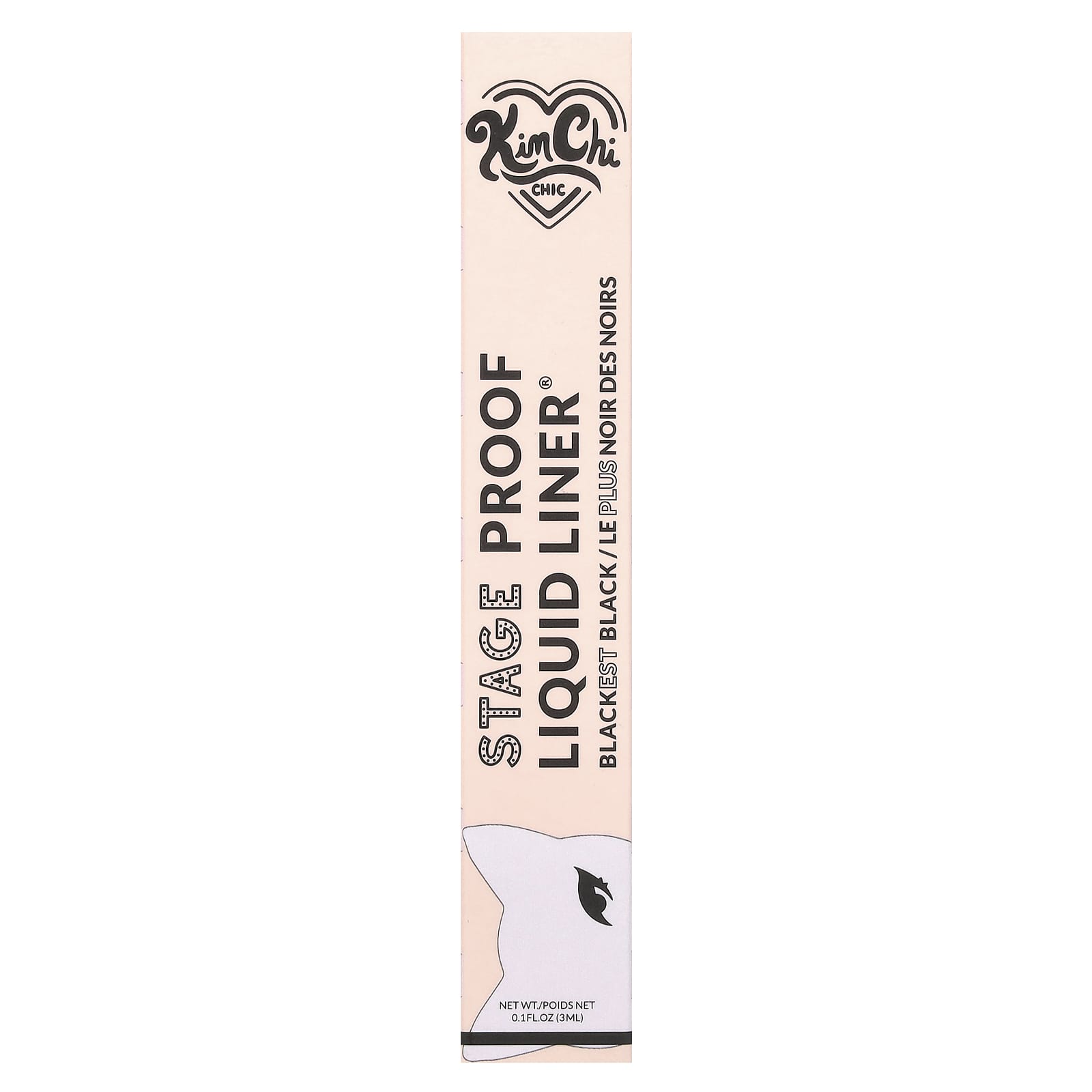 KimChi Chic Beauty, Stage Proof Liquid Liner®, 01 Classic Brush, Blackest Black , 0.1 fl oz (3 ml) - Image 2