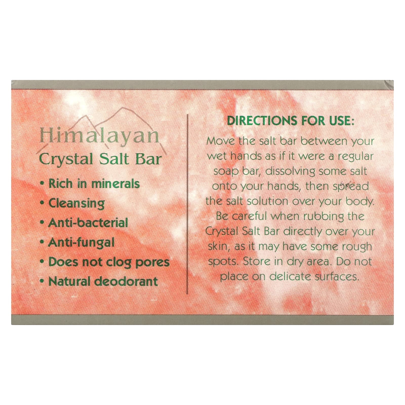 Natural Himalayan Crystal Salt Soap Bar, Fragrance Free, 9 oz - Image 2
