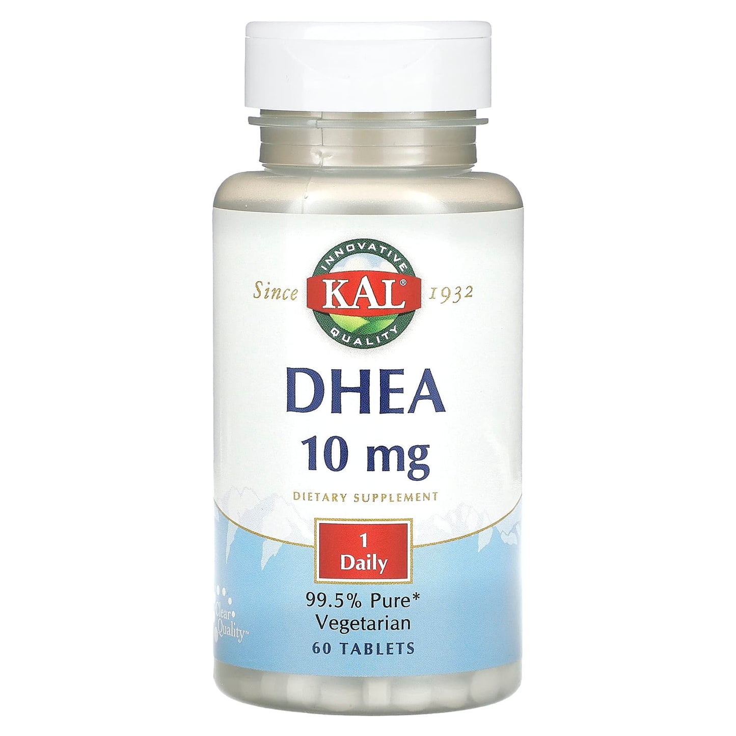 KAL DHEA 10mg 60 Tablets - Pure, Vegetarian, and Effective - Image 1