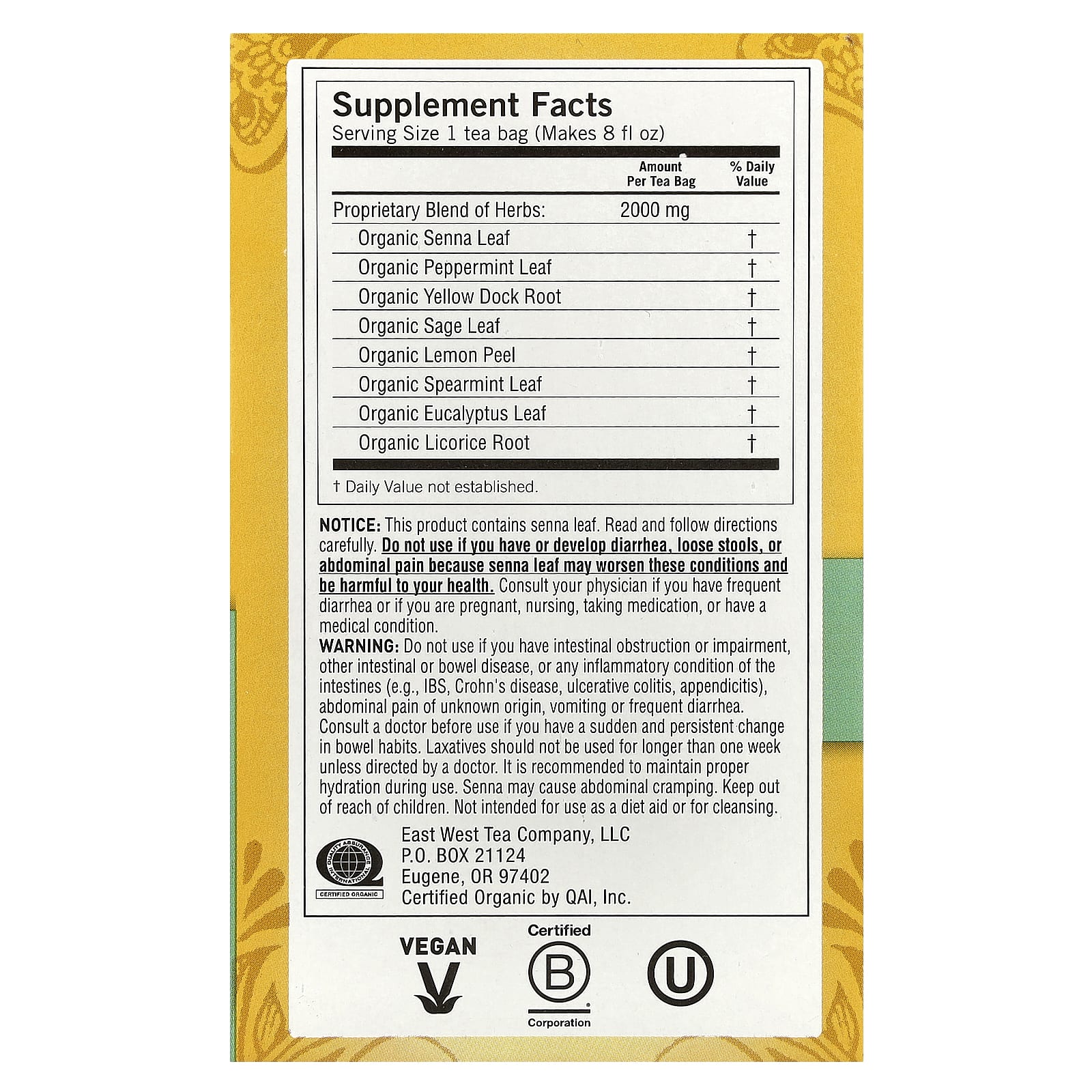 Yogi Tea, Soothing Relief Constipation Support, Caffeine Free, 16 Tea Bags, 1.12 oz (32 g) - Image 2