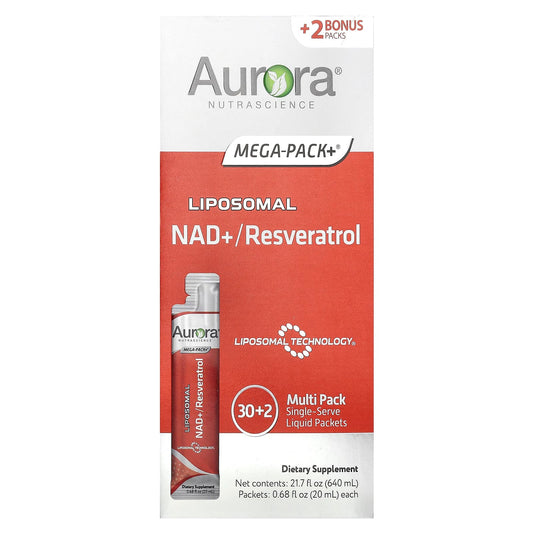 Boost Energy &amp; Vitality with Aurora Nutrascience Liposomal NAD+/Resveratrol - Image 1