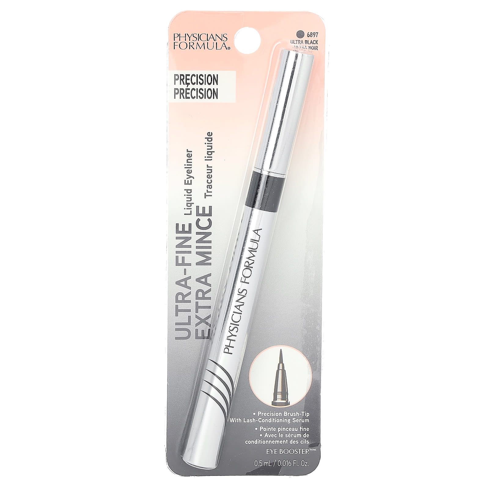 Physicians Formula, Eye Booster, Ultra Fine Liquid Eyeliner, 6897 Ultra Black, 0.016 fl oz (0.5 ml) - Image 2