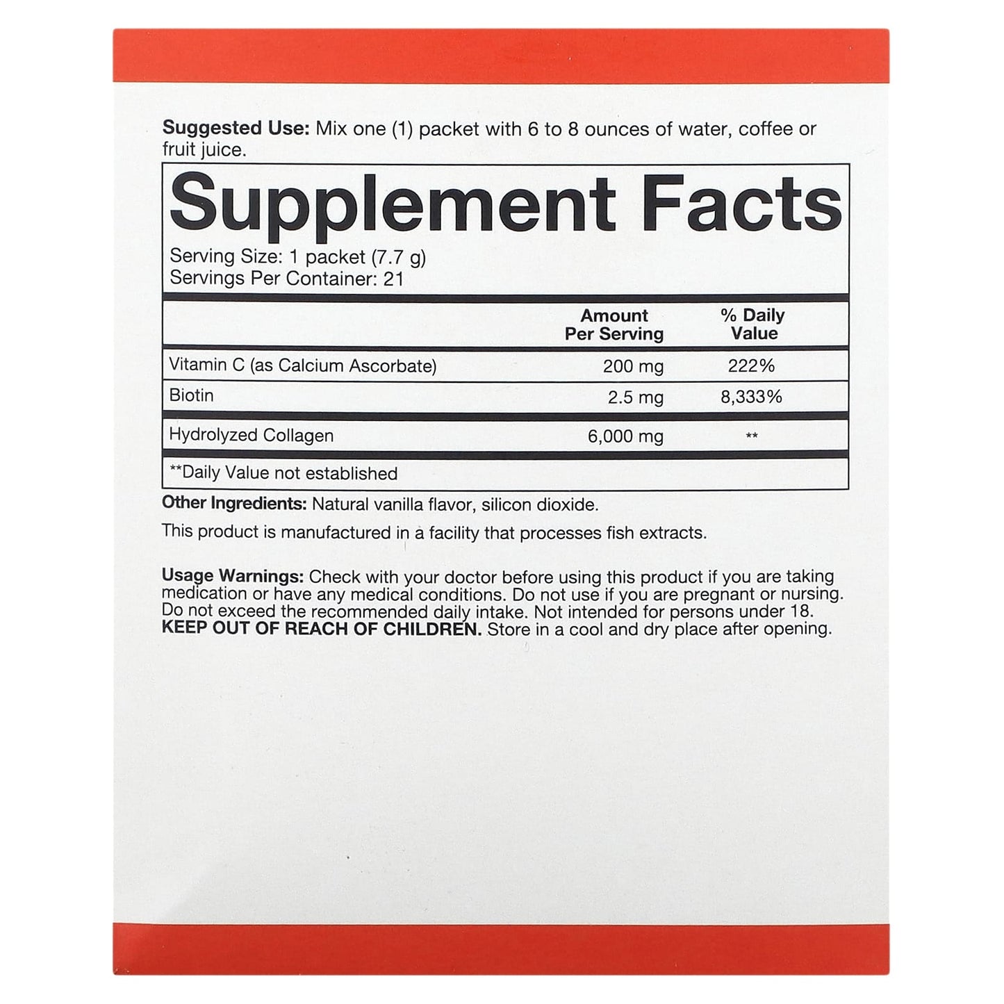 Youtheory, Collagen Powder, Vanilla, 21 Packets, 0.27 oz (7.7 g) Each - Image 2