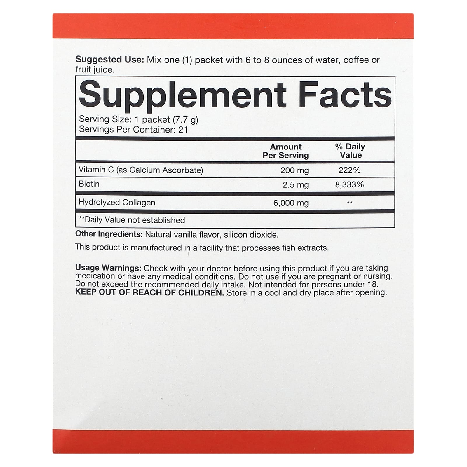 Youtheory, Collagen Powder, Vanilla, 21 Packets, 0.27 oz (7.7 g) Each - Image 2