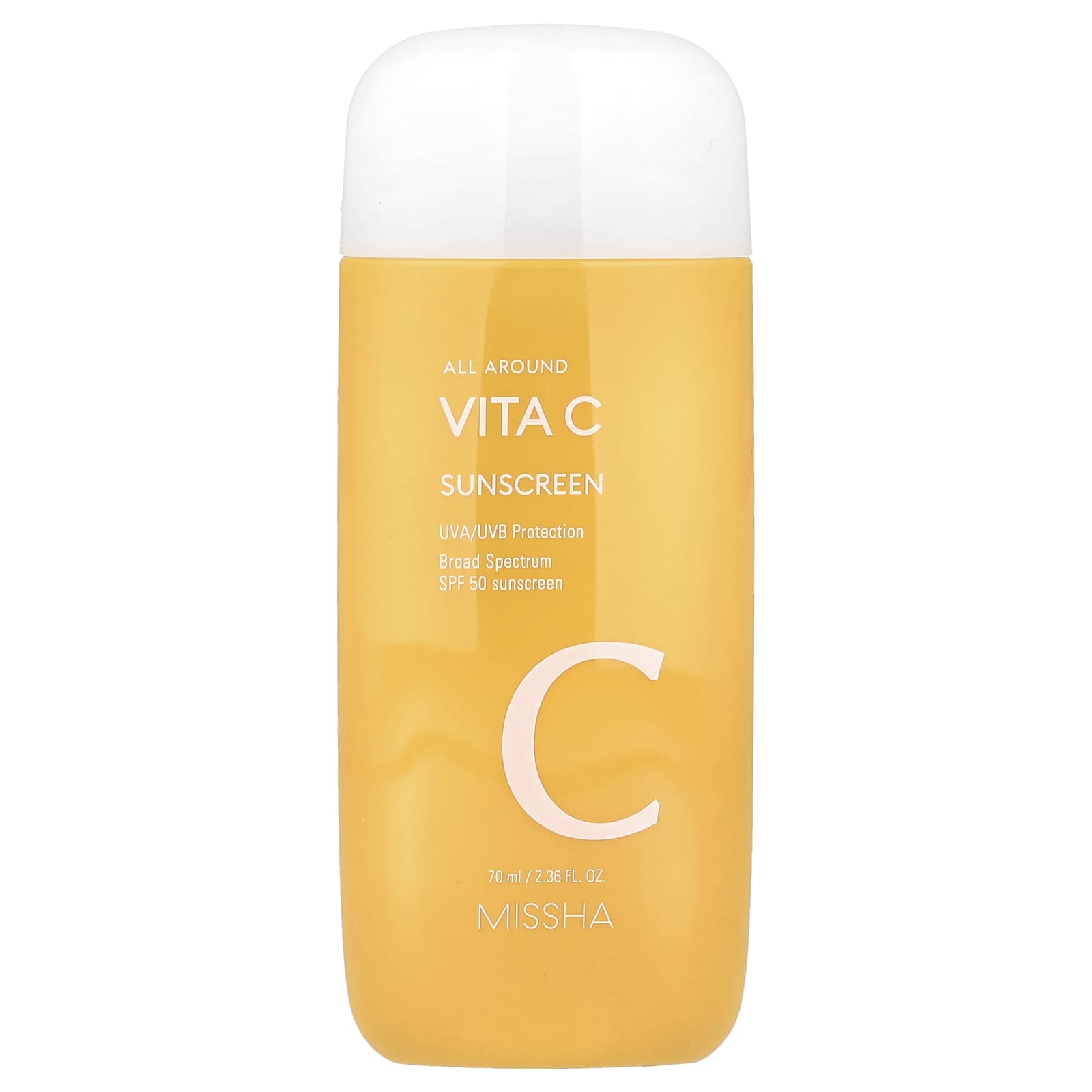 Missha, All Around Vita C Sunscreen, SPF 50, 2.36 fl oz (70 ml) - Image 1