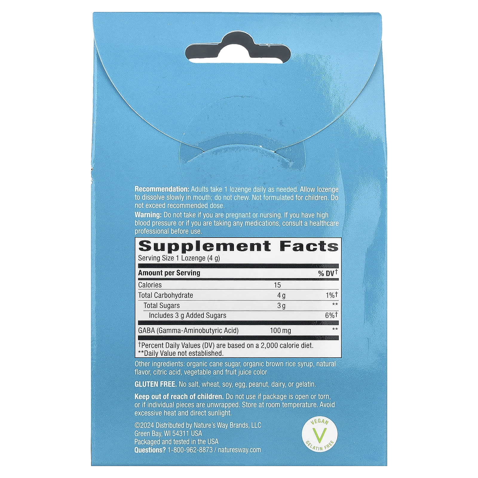 Nature's Way, Calm Drops Lozenges, Raspberry, 24 Lozenges - Image 2