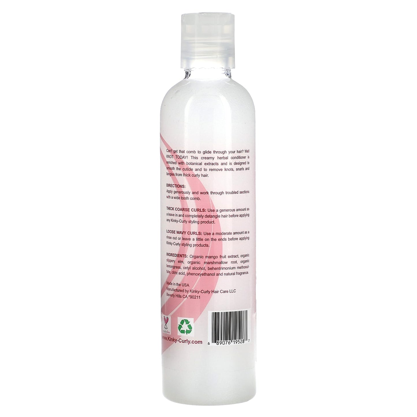 Kinky-Curly, Knot Today, Natural Leave In / Detangler, 8 oz (236 ml) - Image 2