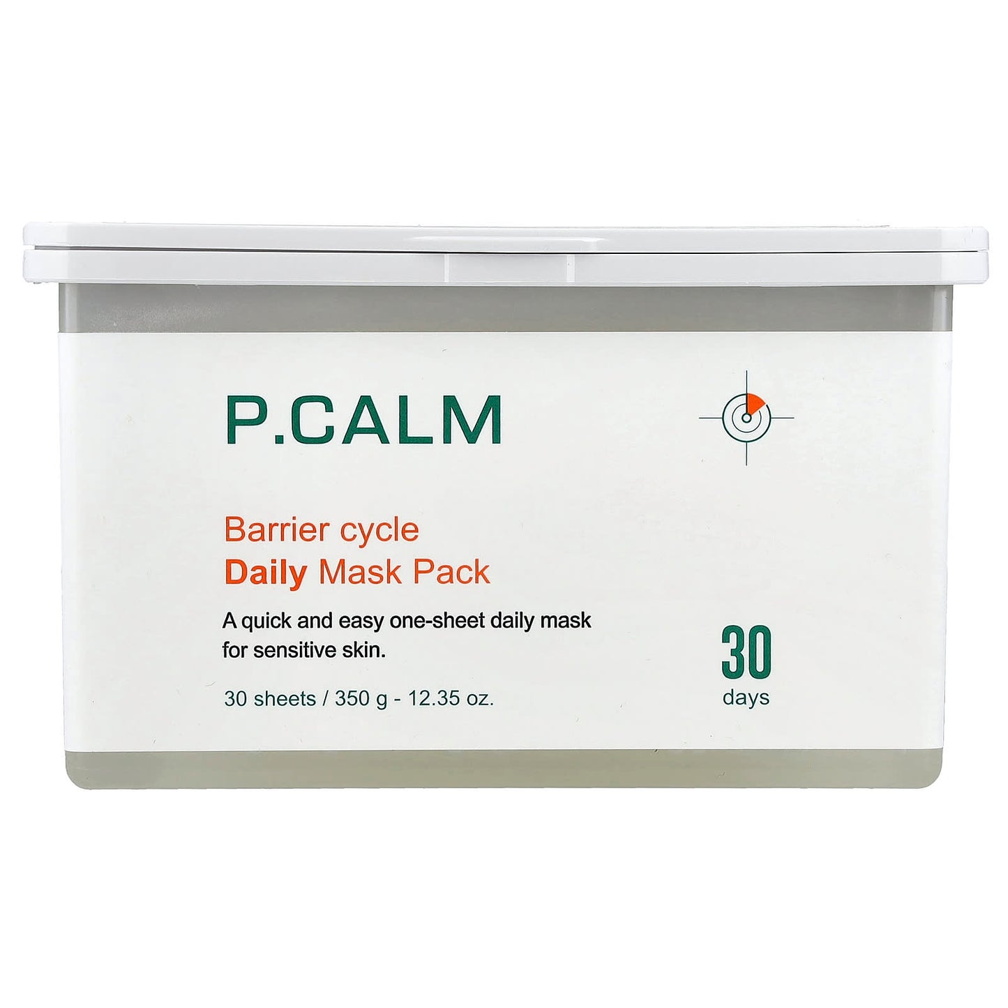 P.CALM, Barrier Cycle Daily Beauty Mask Pack , 30 Sheets, 12.35 oz (350 g) - Image 1