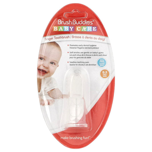 Baby Finger Toothbrush by Brush Buddies - 0-3 Years, Soft Bristles - Image 1
