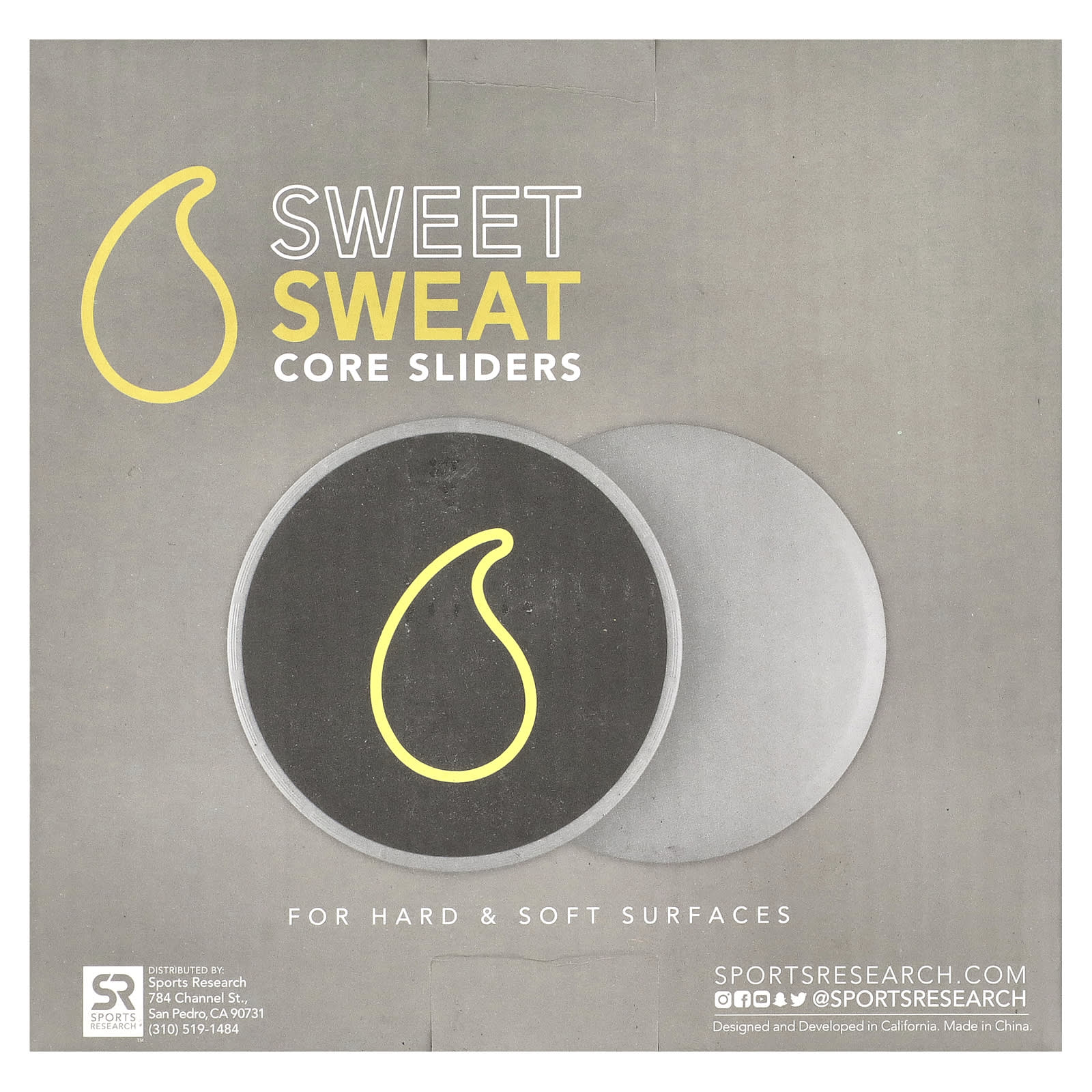 Sports Research, Sweet Sweat, Core Sliders, 2 Sliders - Image 1