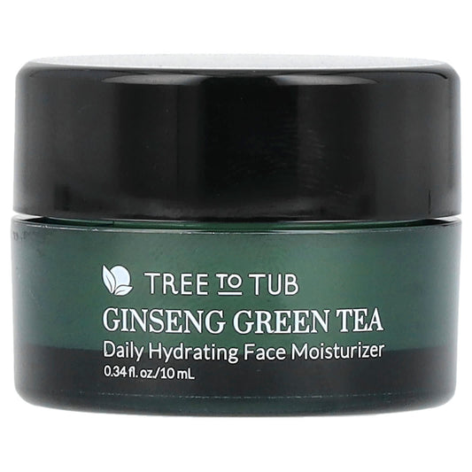 Tree To Tub, Ginseng Green Tea, Daily Hydrating Face Moisturizer, 0.34 fl oz (10 ml) - Image 1