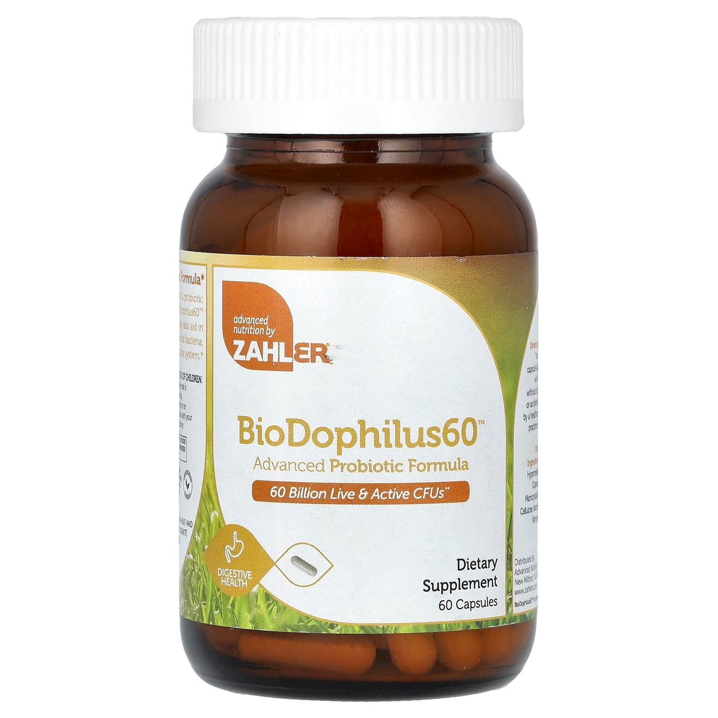 Zahler, BioDophilus60, Advanced Probiotic Formula, 60 Billion CFU, 60 Capsules - Image 1