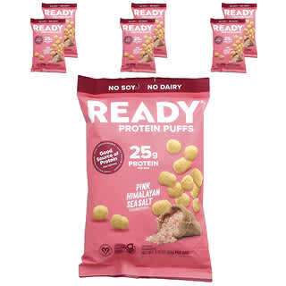 All-Natural Plant-Based Protein Puffs, 6 Bags - Ready