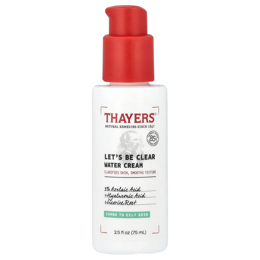 Thayers, Let's Be Clear Water Cream, Fragrance-Free, 2.5 fl oz (75 ml) - Image 1