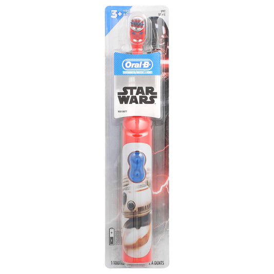 Oral-B, Kids, Battery Power Toothbrush, Soft, 3+ Years, Star Wars, 1 Toothbrush - Image 1
