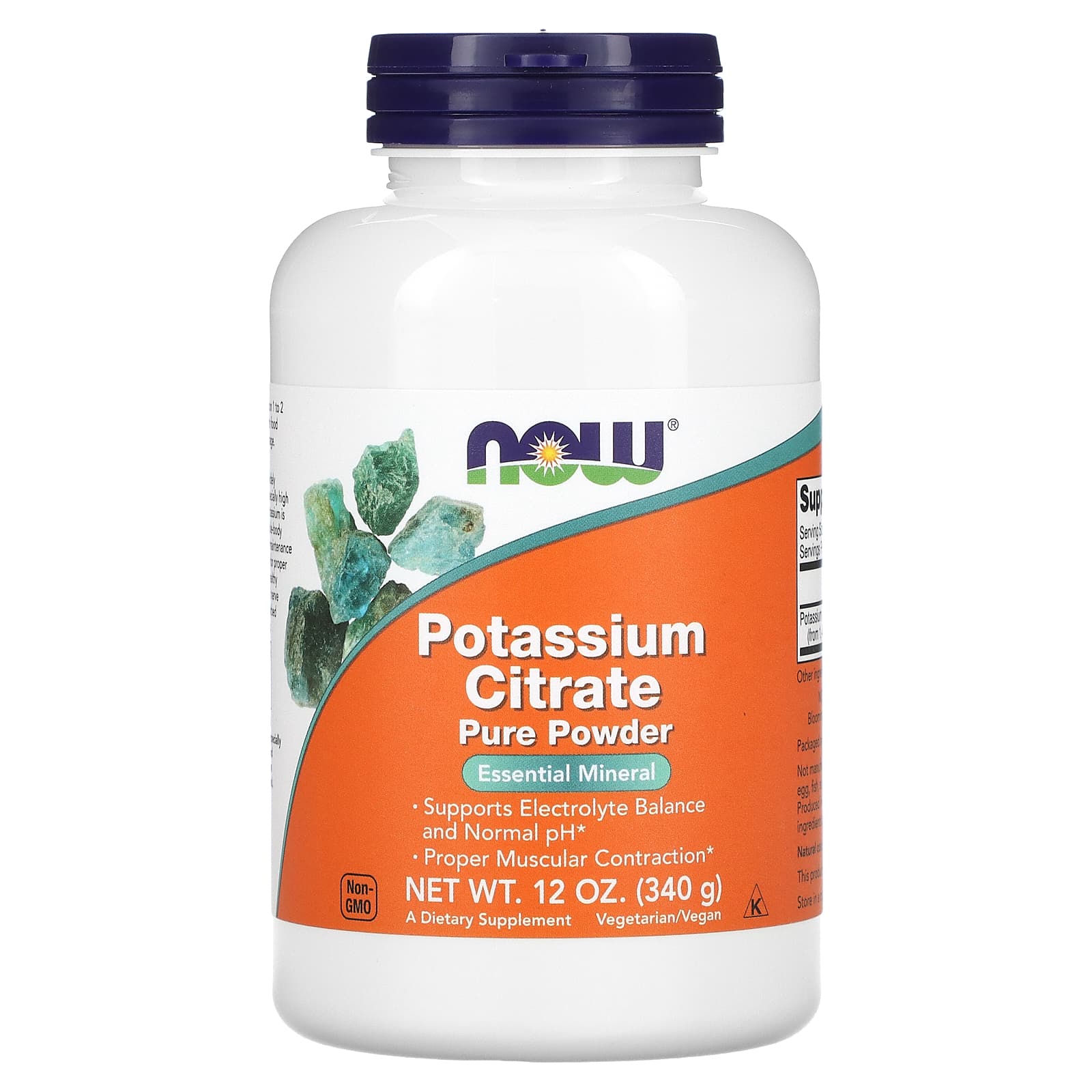 NOW Foods, Potassium Citrate Pure Powder, 12 oz (340 g) - Image 1