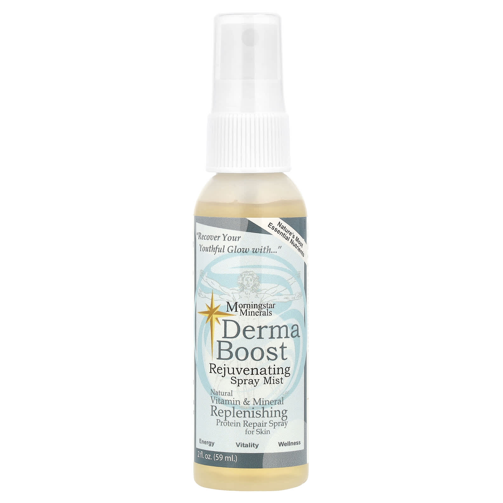 Morningstar Minerals, Derma Boost Rejuvenating Spray Mist, 2 fl oz (59 ml) - Image 1