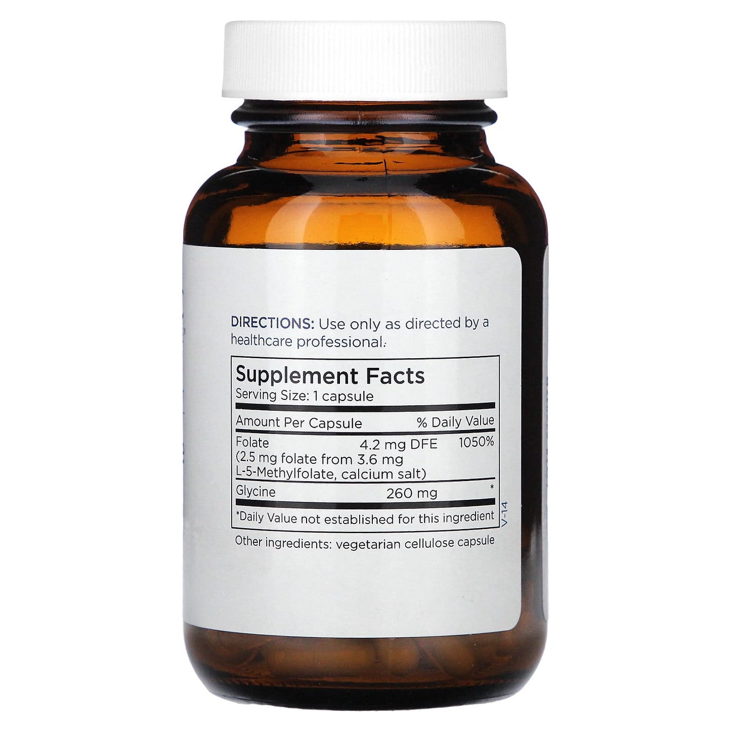 Metabolic Maintenance, L-Methylfolate, 2.5 mg, 90 Capsules - Image 2