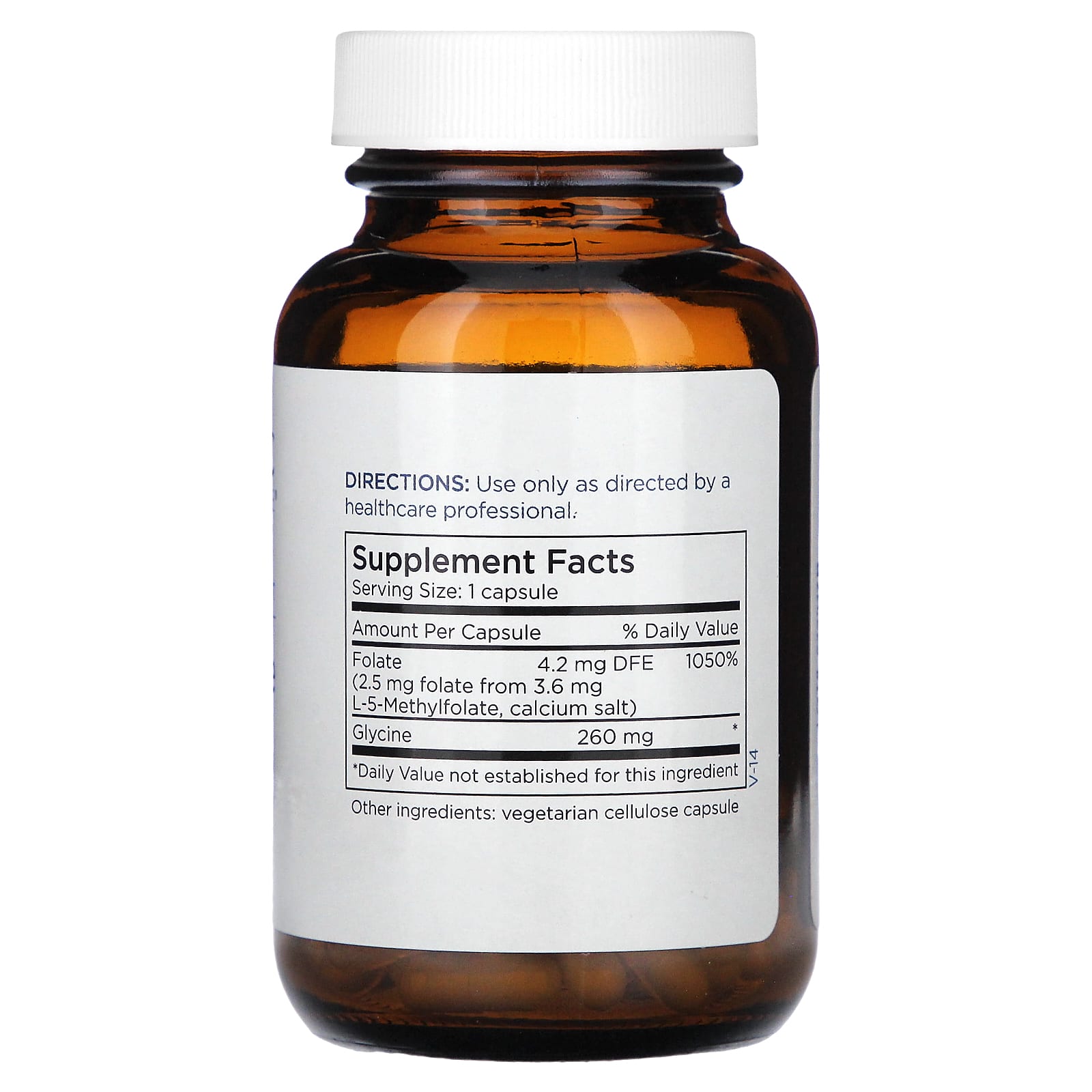 Metabolic Maintenance, L-Methylfolate, 2.5 mg, 90 Capsules - Image 2