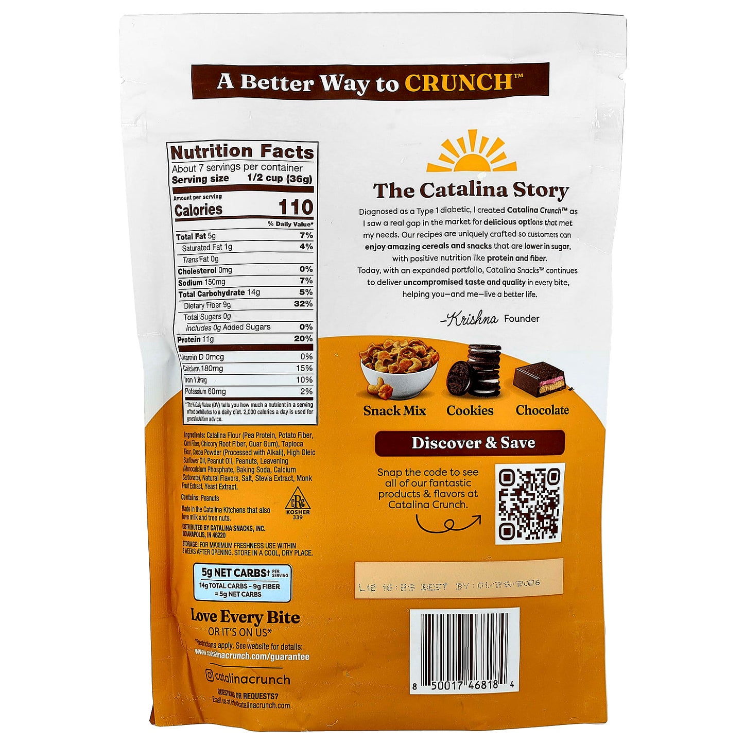 Keto Chocolate Peanut Butter Cereal by Catalina Crunch - Gluten Free & Low Carb - Image 2