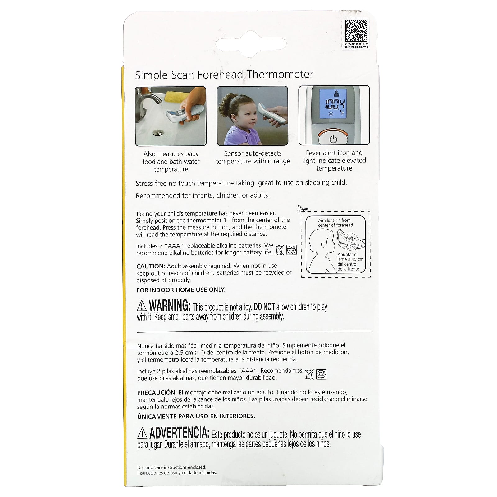 Safety 1st, Simple Scan Forehead Thermometer , 1 Count - Image 2