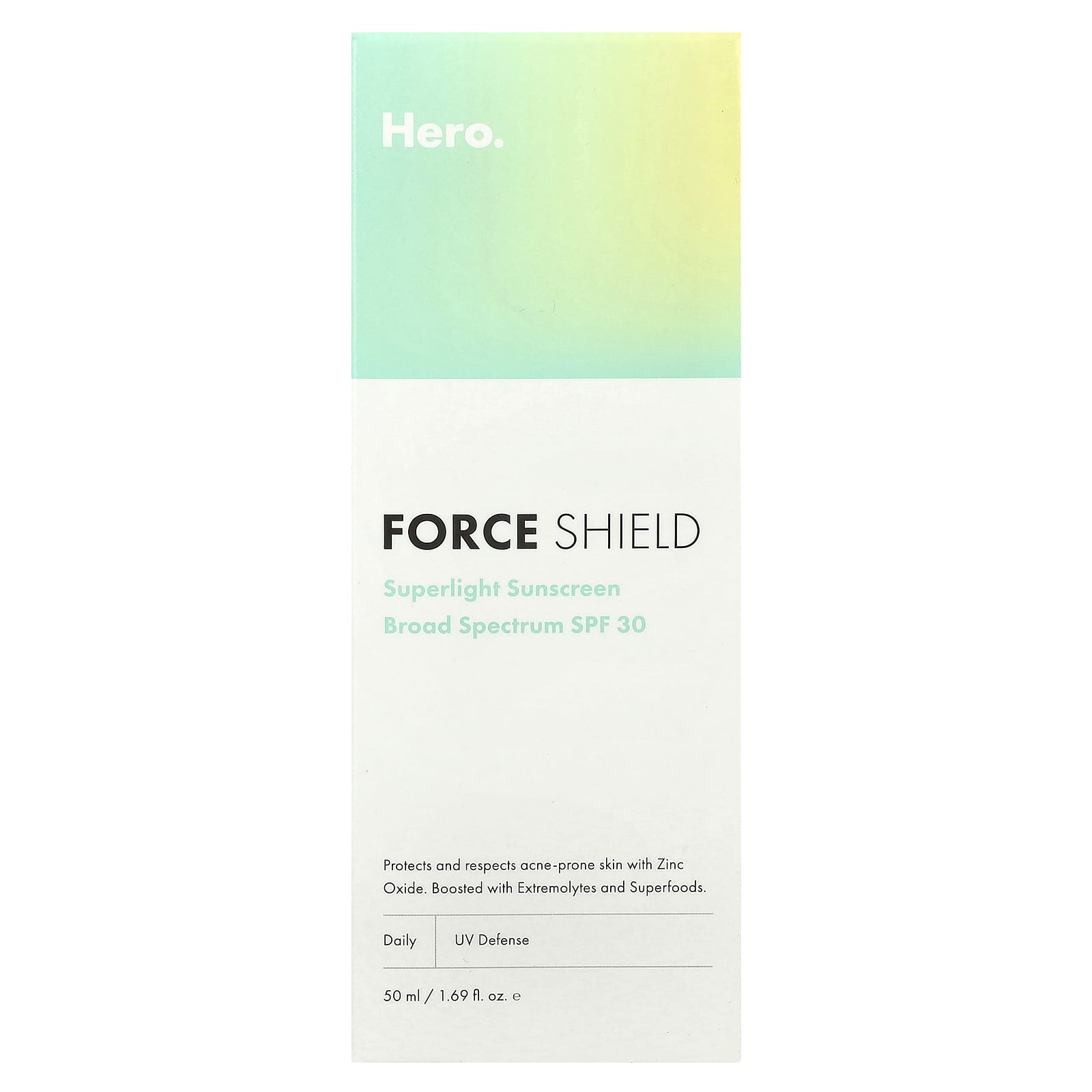 Hero Cosmetics Force Shield Superlight Sunscreen SPF 30 - Image 2