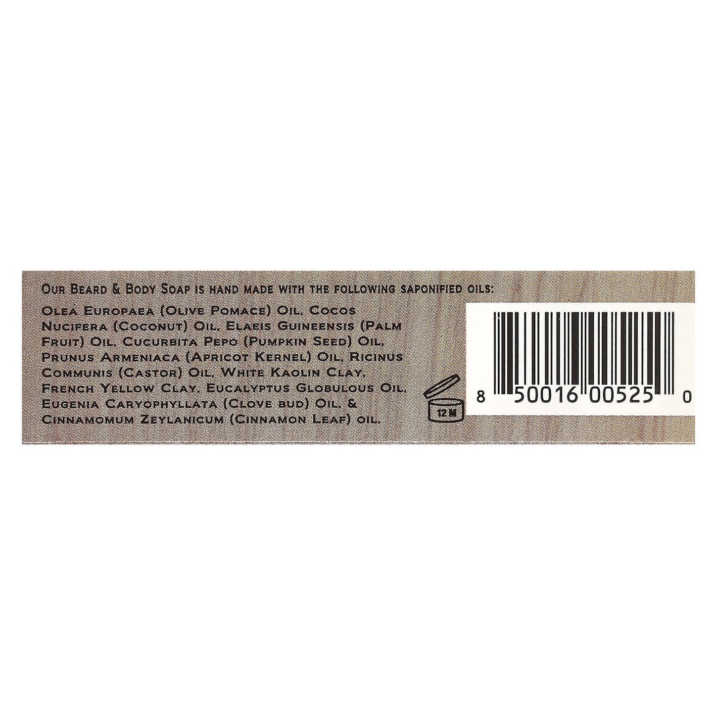 Honest Amish Organic Beard & Body Bar Soap - Natural, Handmade, 1 Bar - Image 2