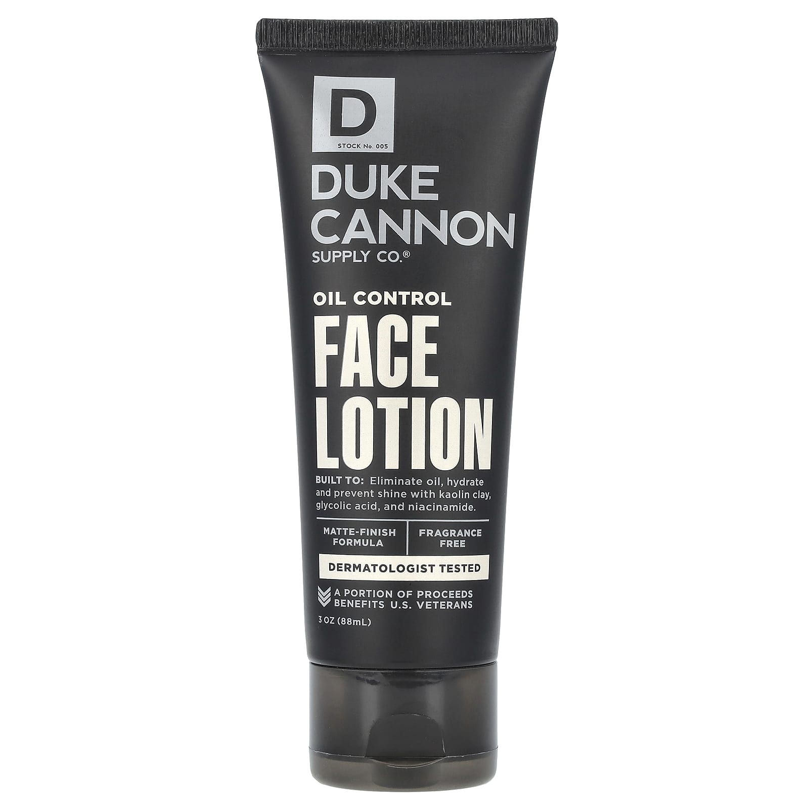 Fragrance-Free Oil Control Face Lotion by Duke Cannon Supply Co. - Image 1