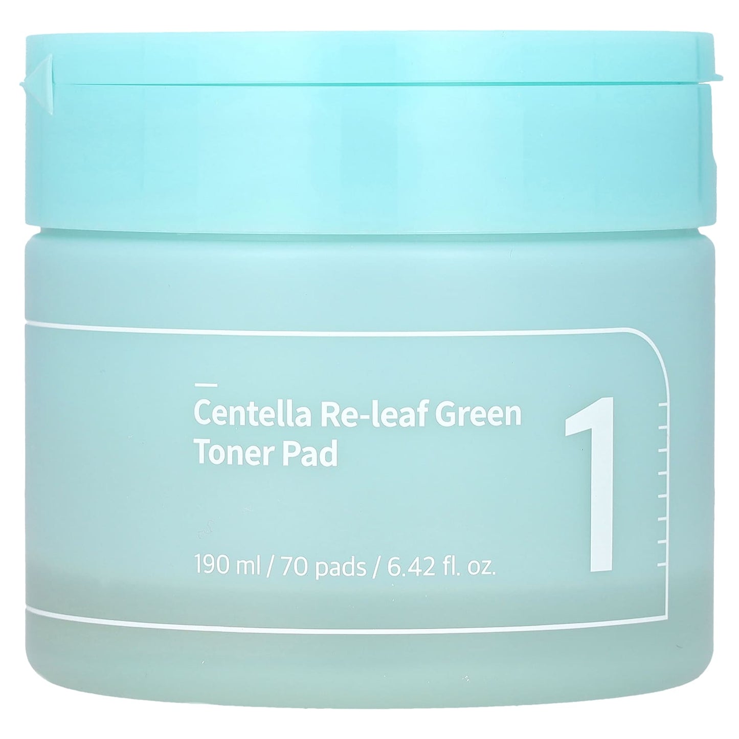 Numbuzin, No.1 Centella Re-Leaf Green Toner Pad, 70 Pads, 6.42 fl oz (190 ml) - Image 1