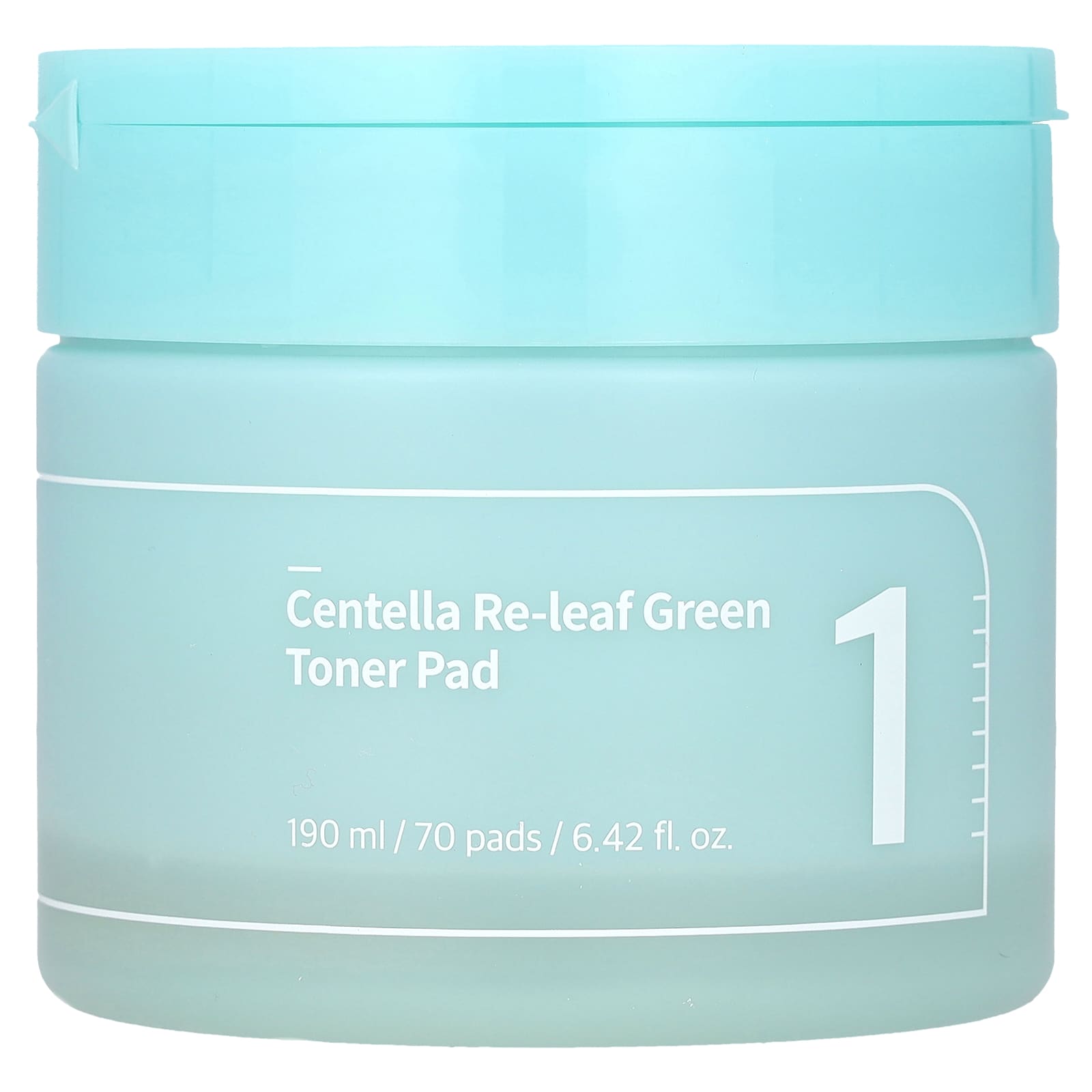 Numbuzin, No.1 Centella Re-Leaf Green Toner Pad, 70 Pads, 6.42 fl oz (190 ml) - Image 1