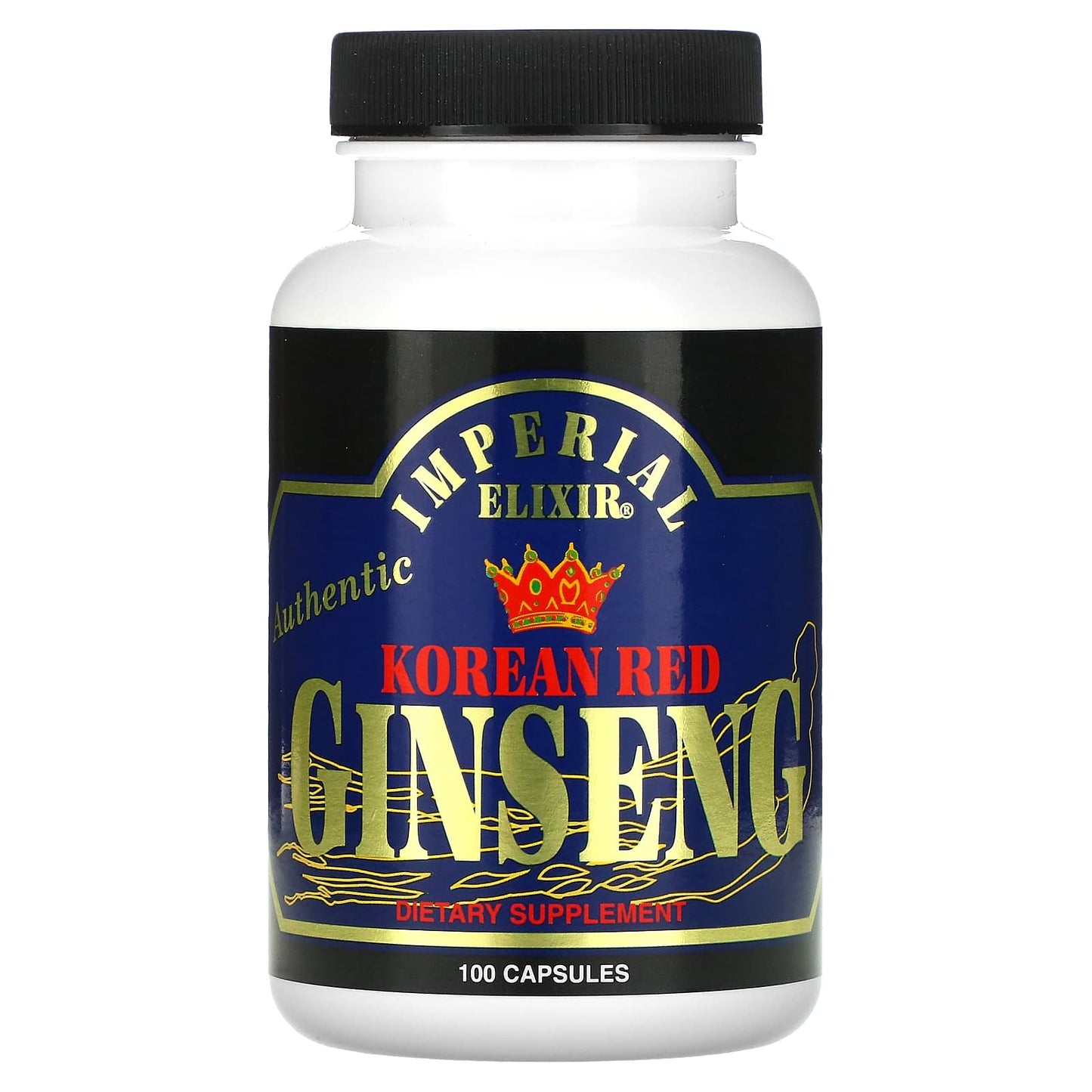 Unlock Energy & Stamina with Imperial Elixir Korean Red Ginseng 100 Capsules - Image 1