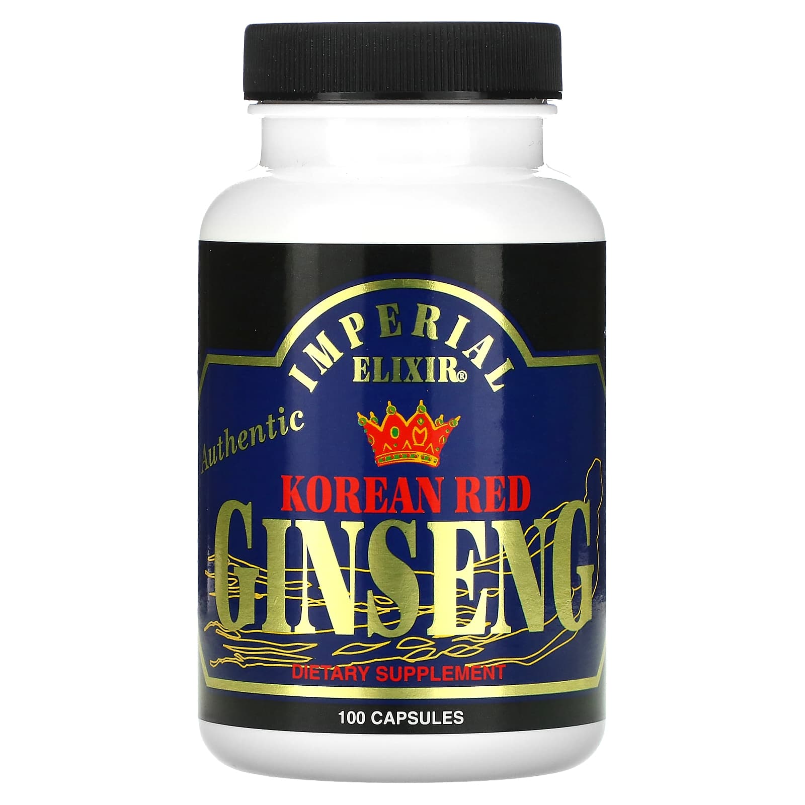 Unlock Energy & Stamina with Imperial Elixir Korean Red Ginseng 100 Capsules - Image 1