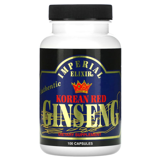 Unlock Energy & Stamina with Imperial Elixir Korean Red Ginseng 100 Capsules - Image 1