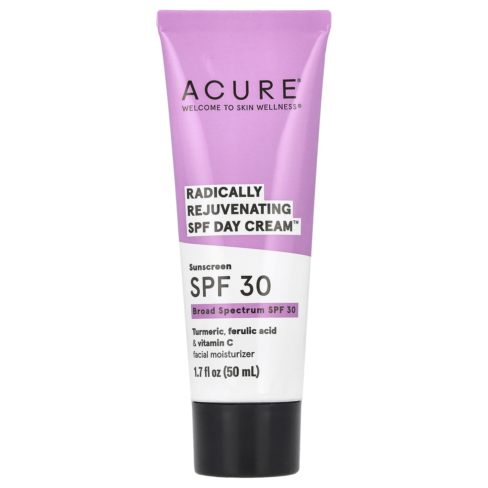 Acure Radically Rejuvenating SPF Day Cream with Turmeric & Vitamin C, 50ml, SPF 30 - Image 1