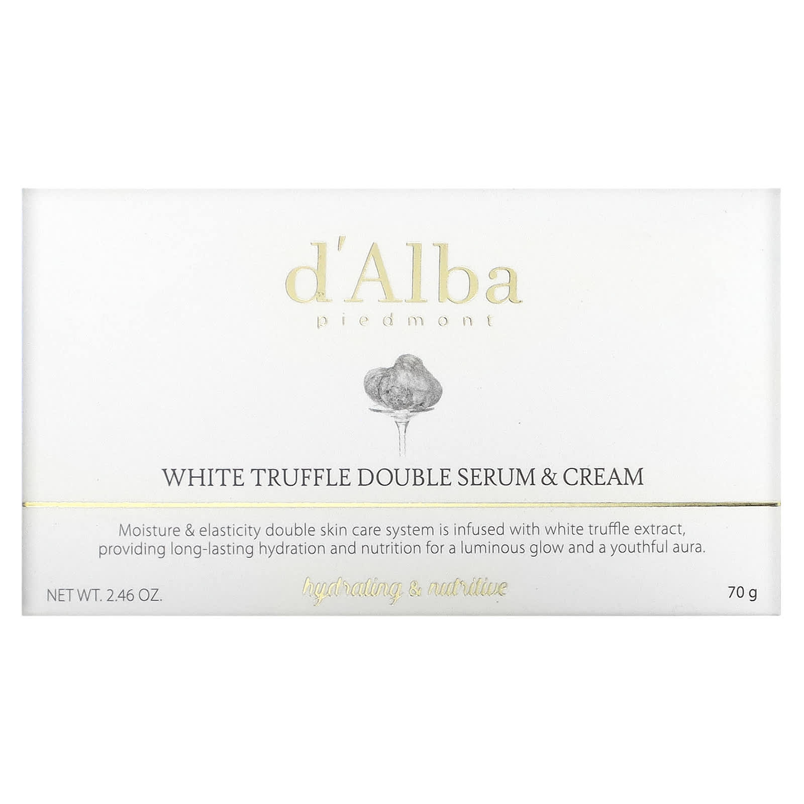 d'Alba White Truffle Double Serum & Cream Set for Hydrated, Glowing Skin - Image 2