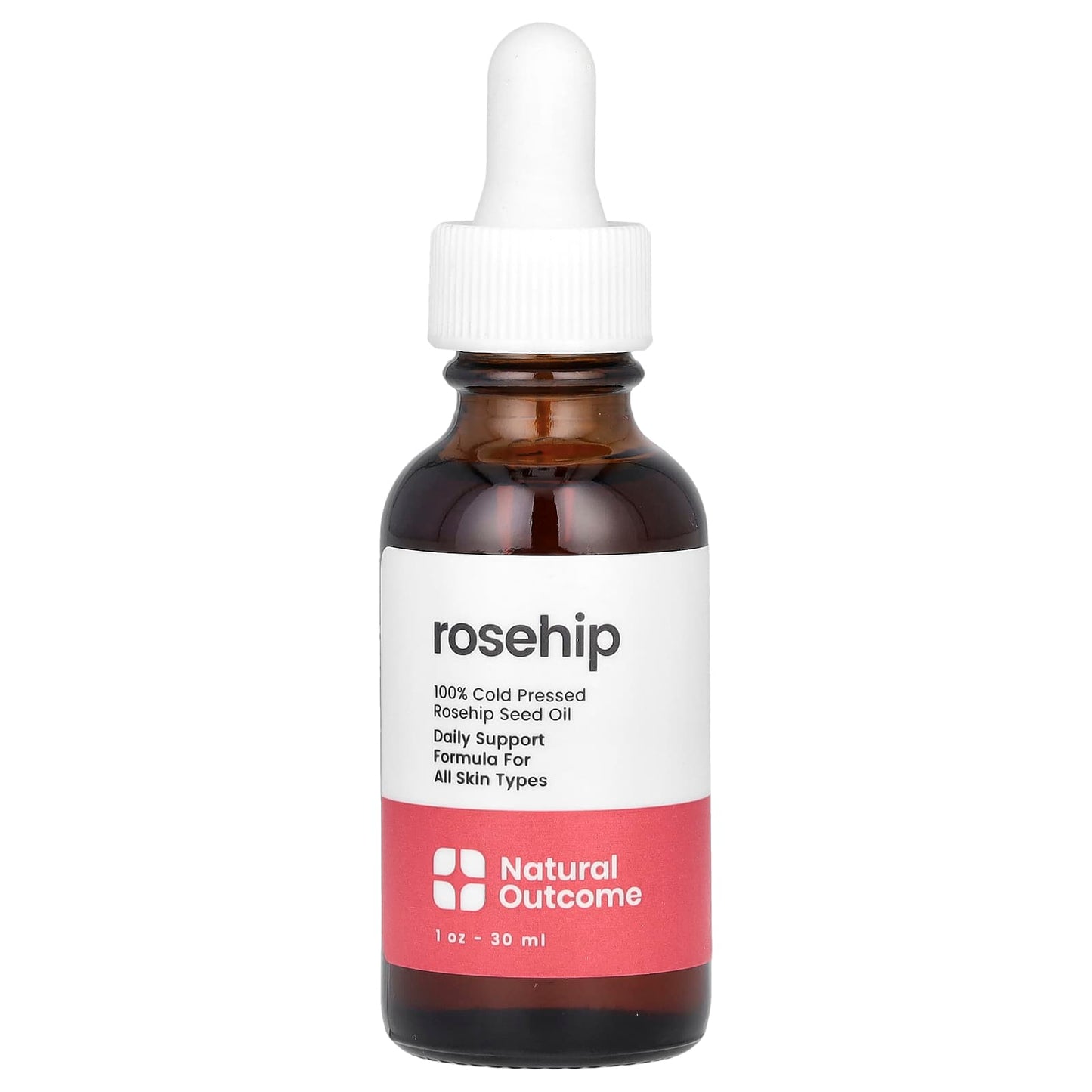 Natural Outcome, 100% Cold Pressed Rosehip Seed Oil, 1 oz (30 ml) - Image 1